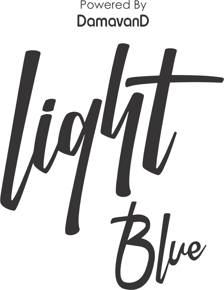 طراحی لوگوی برند لایت بلو انگلیسی